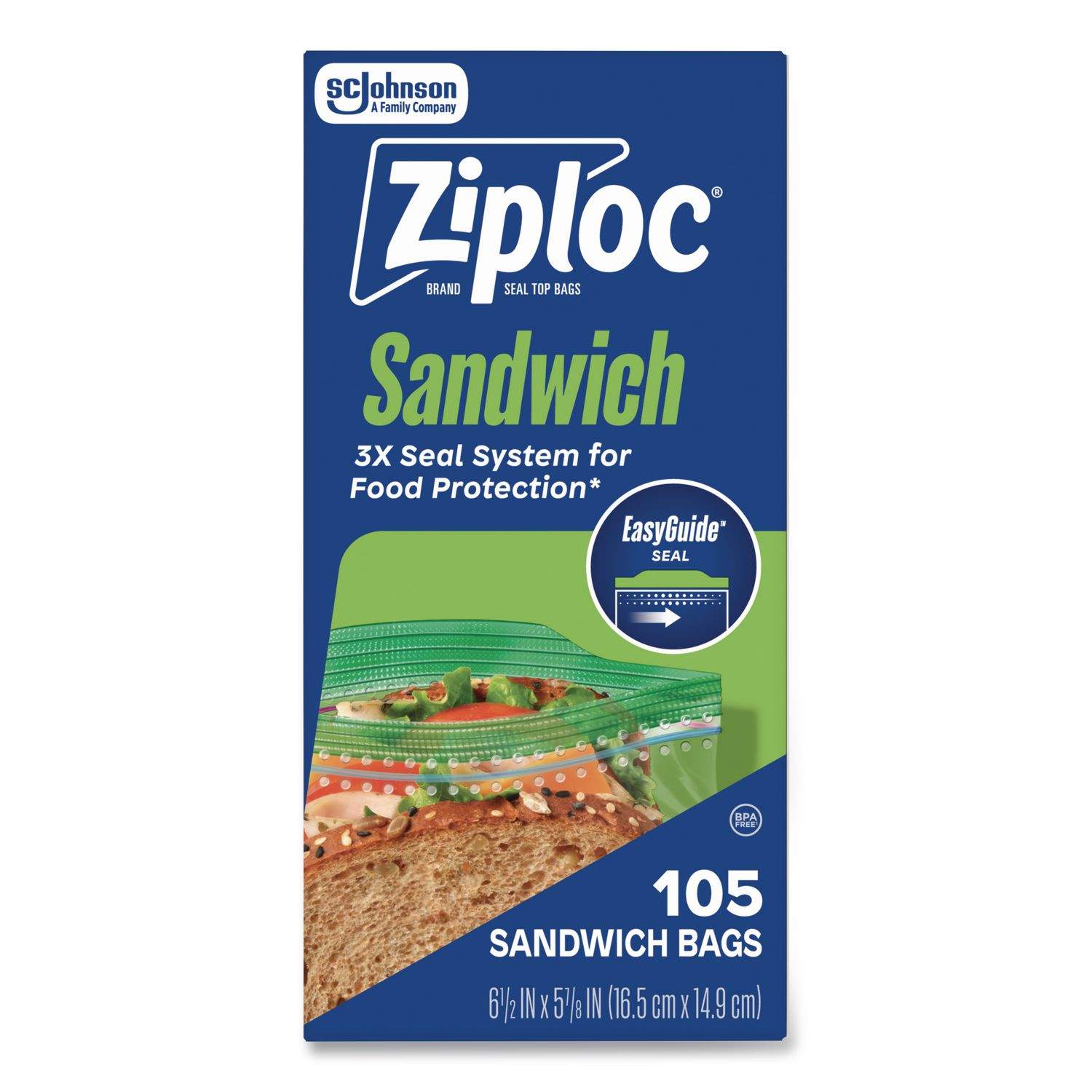 Resealable Sandwich Bags by Ziploc® SJN383211 | OnTimeSupplies.com