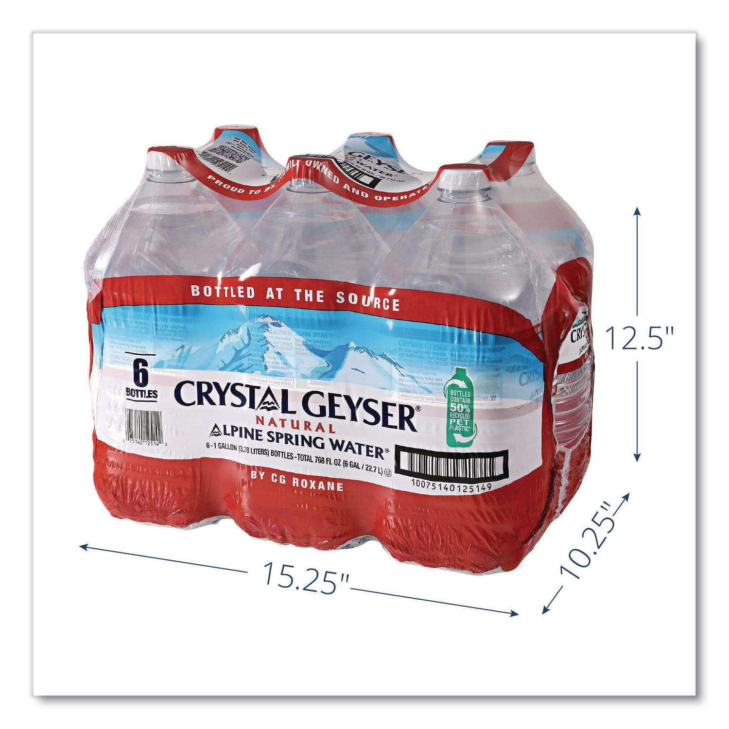 Alpine Spring Water by Crystal Geyser® CGW12514CT | OnTimeSupplies.com