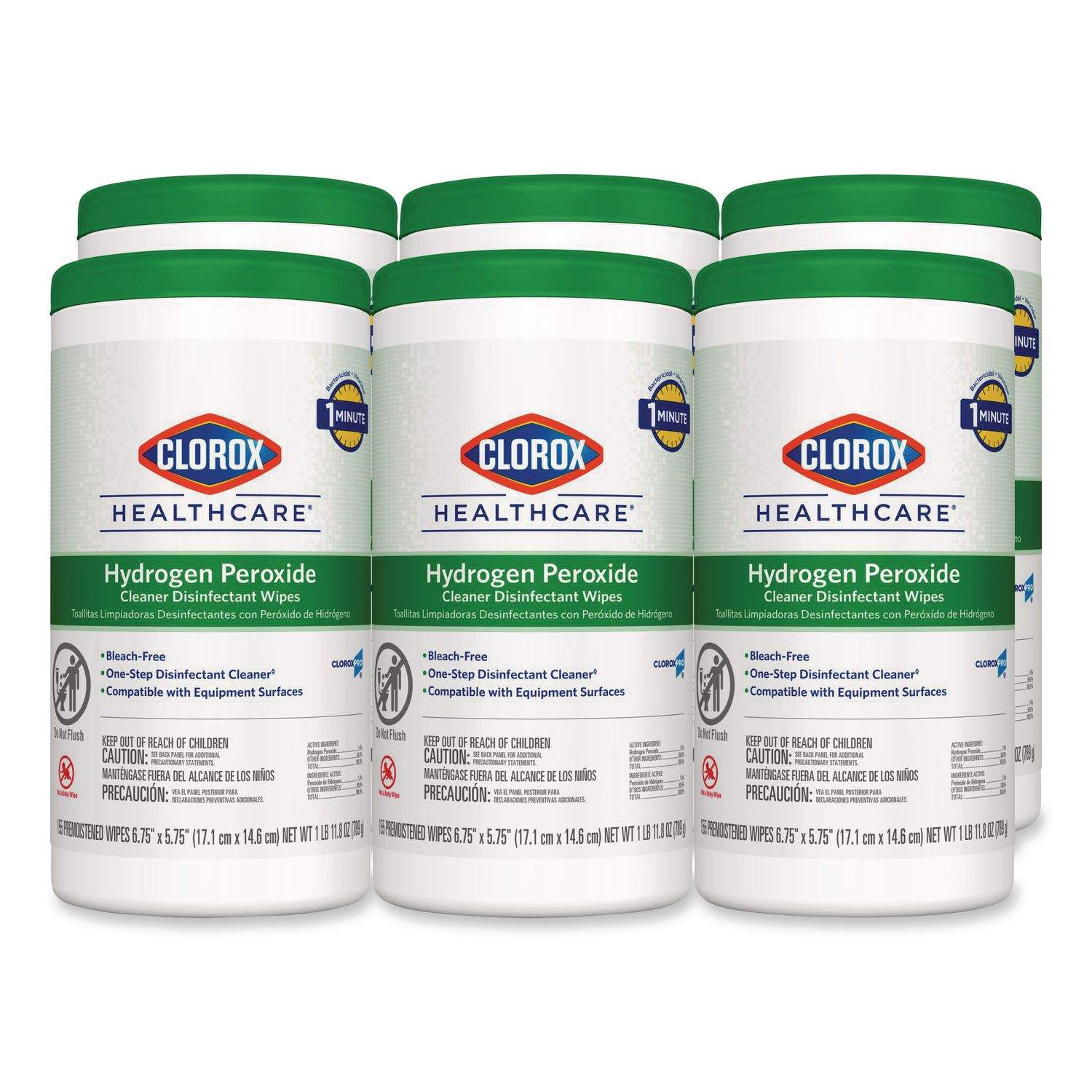 Hydrogen Peroxide Cleaner Disinfectant Wipes by Clorox® Healthcare