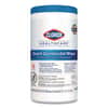 CLO30577 - Bleach Germicidal Wipes, 1-Ply, 6 x 5, Unscented, White, 150/Canister