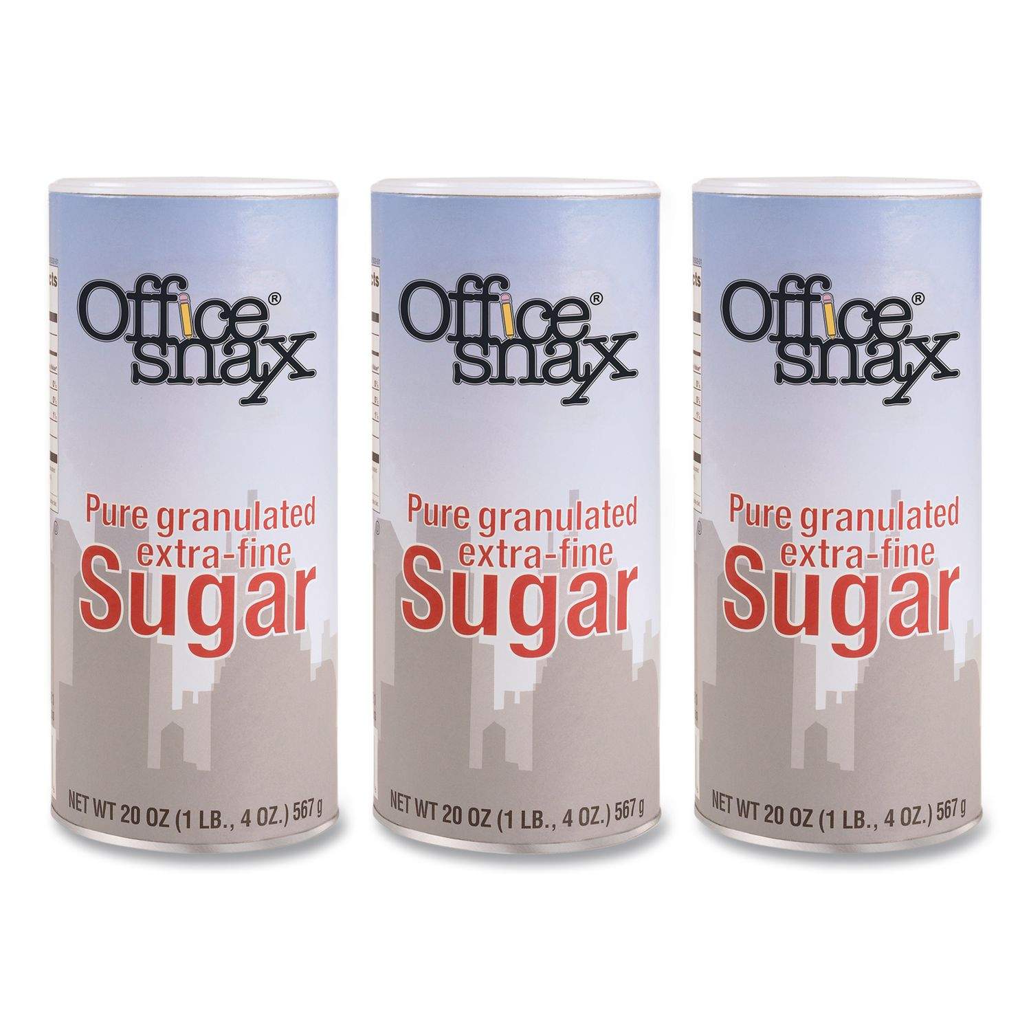 Sugar Canister by Office Snax® OFX00019G | OnTimeSupplies.com