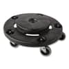 RCP264000BK - Brute Round Twist On/Off Dolly, 250 lb Capacity, 18" dia x 6.63"h, Fits 20 to 55 Gallon BRUTE Containers, Black