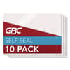 GBC3745686 - SelfSeal Self-Adhesive Laminating Pouches and Single-Sided Sheets, 8 mil, 4.13" x 2.94", Gloss Clear, 10/Pack