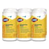 CLO15948CT - CloroxPro Disinfecting Wipes, 1-Ply, 7 x 8, Lemon Fresh, White, 75/Canister, 6/Carton