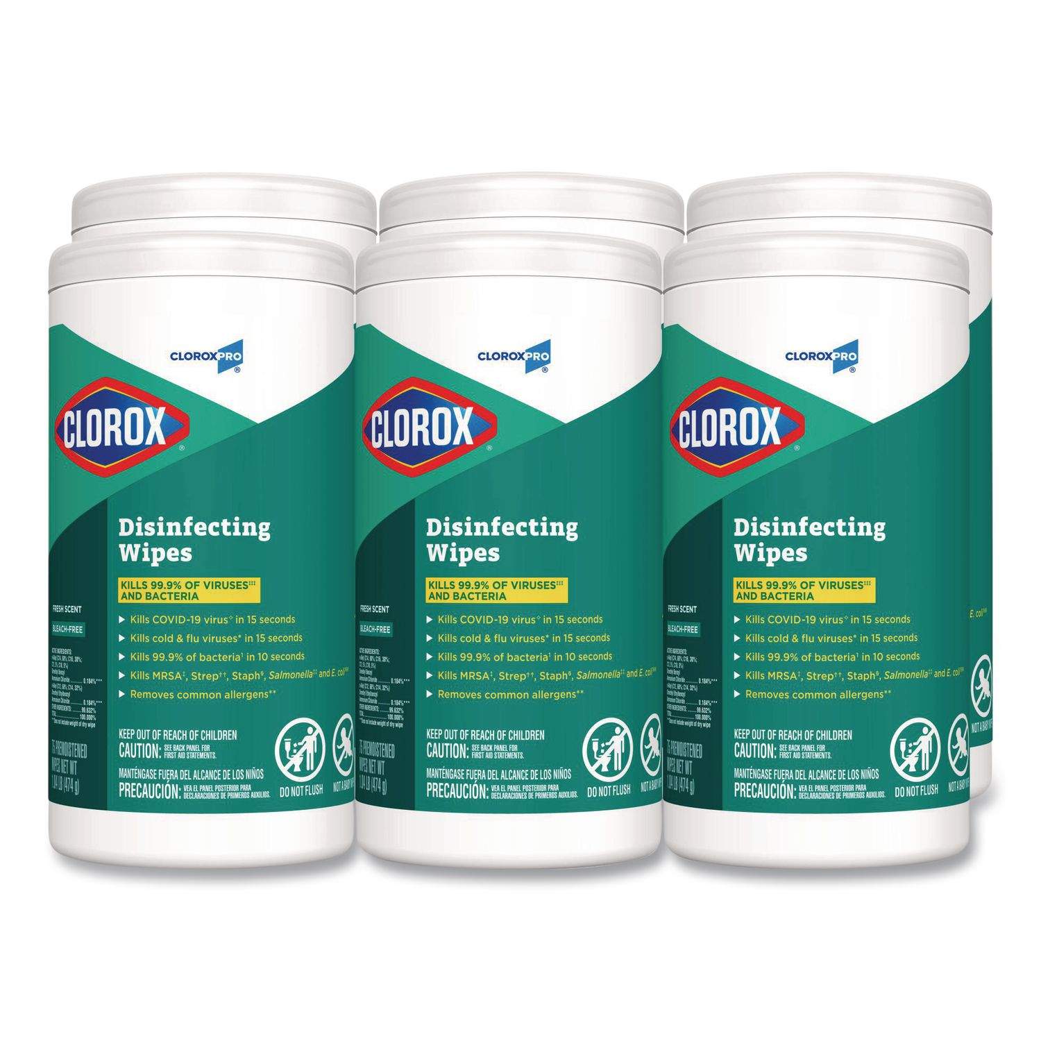 CloroxPro Disinfecting Wipes by Clorox® CLO15949CT