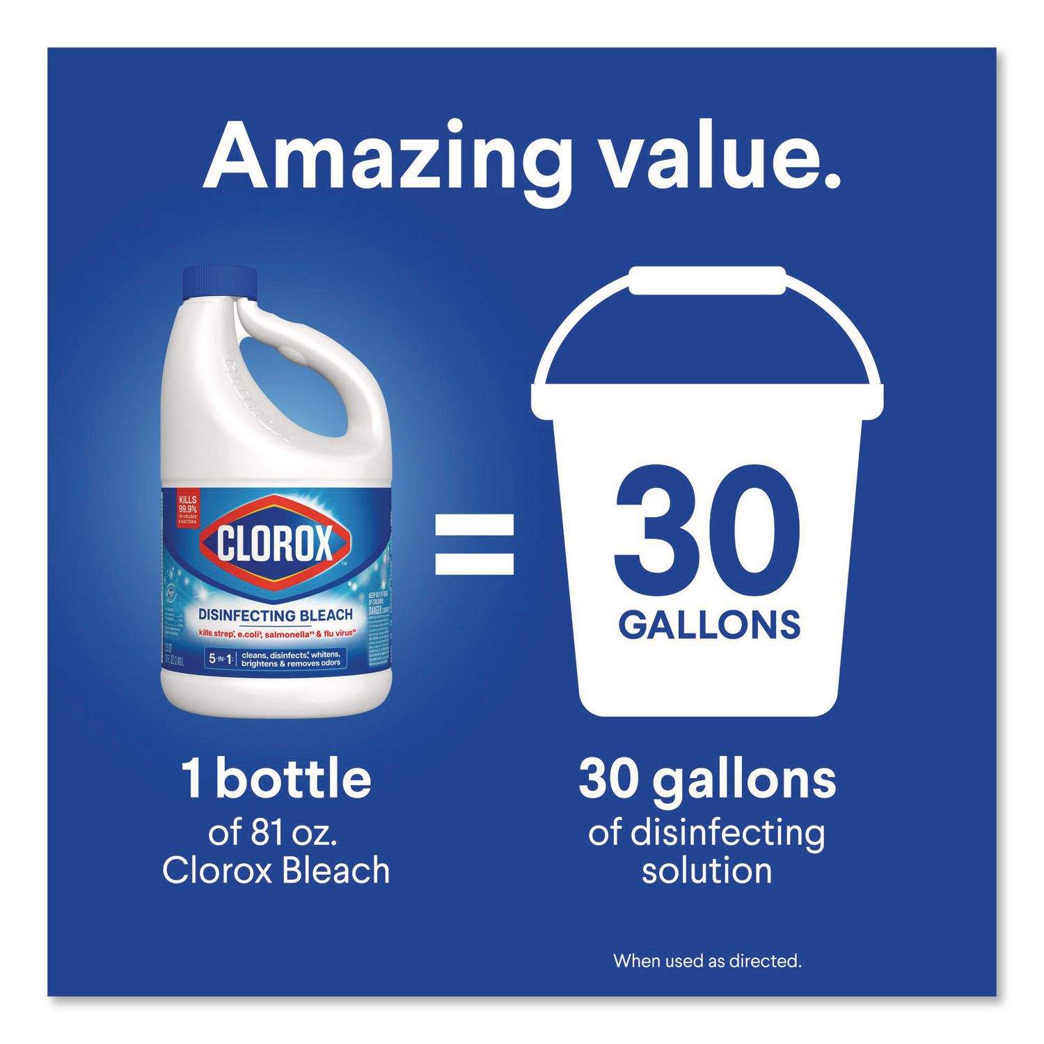 Concentrated Regular Disinfecting Bleach by Clorox® CLO32263