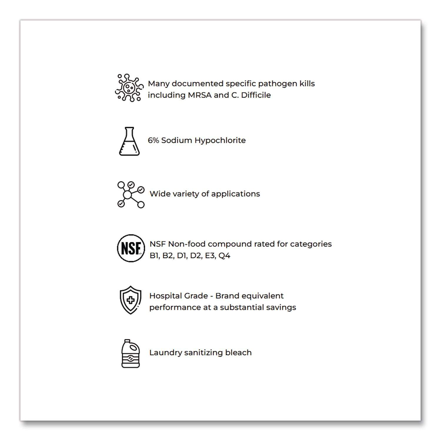 Liquid Germicidal Bleach by Pure Bright® KIKBLEACH6