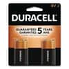 DURMN1604B2Z - Coppertop Alkaline 9V Batteries, 2/Pack