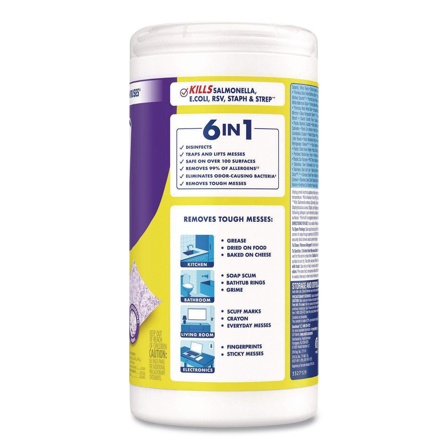 Dual Action Disinfecting Wipes by LYSOL® Brand RAC81700