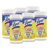 RAC77182CT - Disinfecting Wipes, 1 Ply, 7 x 7.25, Lemon and Lime Blossom, White, 80 Wipes/Canister, 6 Canisters/Carton