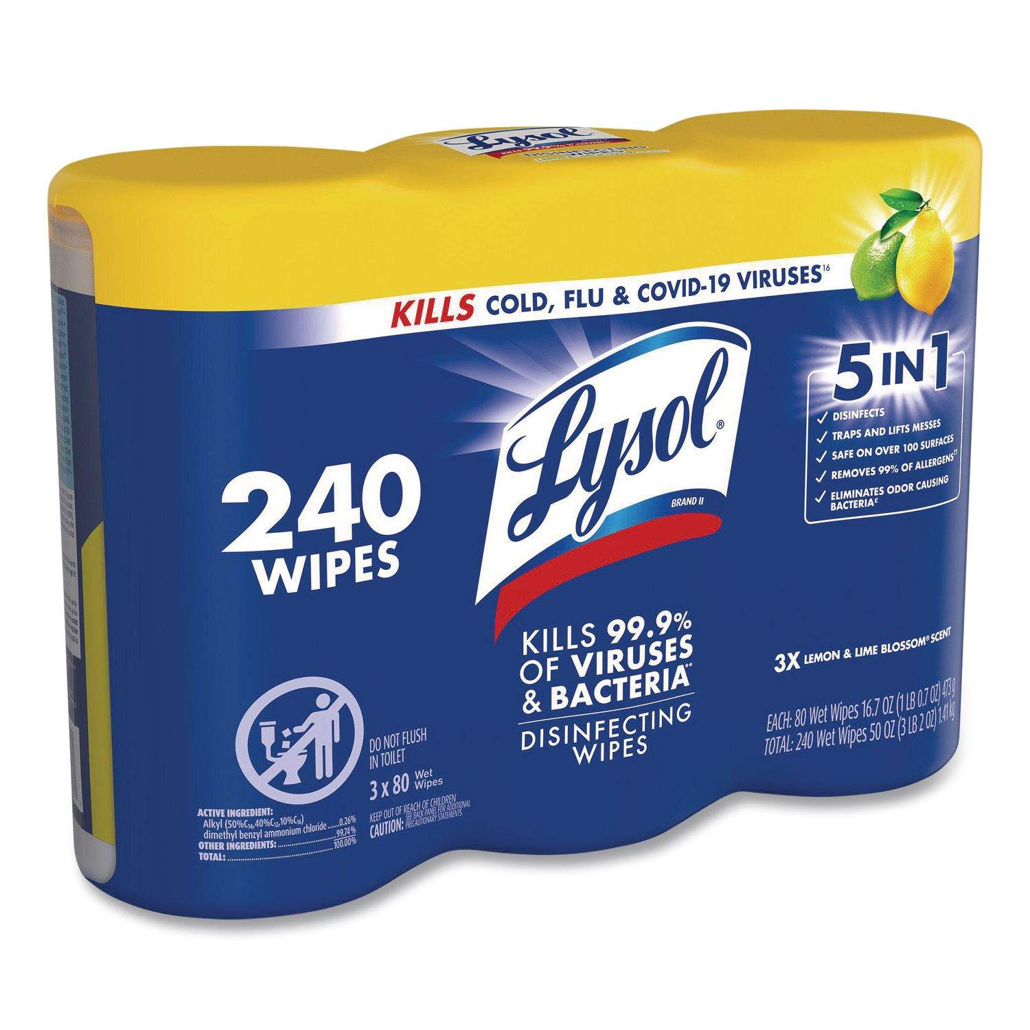 Disinfecting Wipes by LYSOL® Brand RAC84251CT | OnTimeSupplies.com