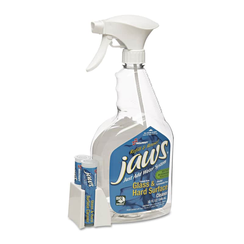SKILCRAFT JAWS Glass & Hard Surface Cleaner Kit