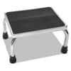 MIIMDS80430I - Foot Stool, 1-Step, 350 lb Capacity, 16 x 12 x 8.25, Steel, Chrome/Black Mat