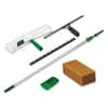 UNGPWK00 - Pro Window Cleaning Kit with 8 ft Pole, Scrubber, Squeegee, Scraper, Sponge