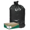 WBIRNW1TL80 - Linear Low Density Large Trash and Yard Bags, Open-Face, 33 gal, 0.9 mil, 32.5" x 40", Black, 80/Carton
