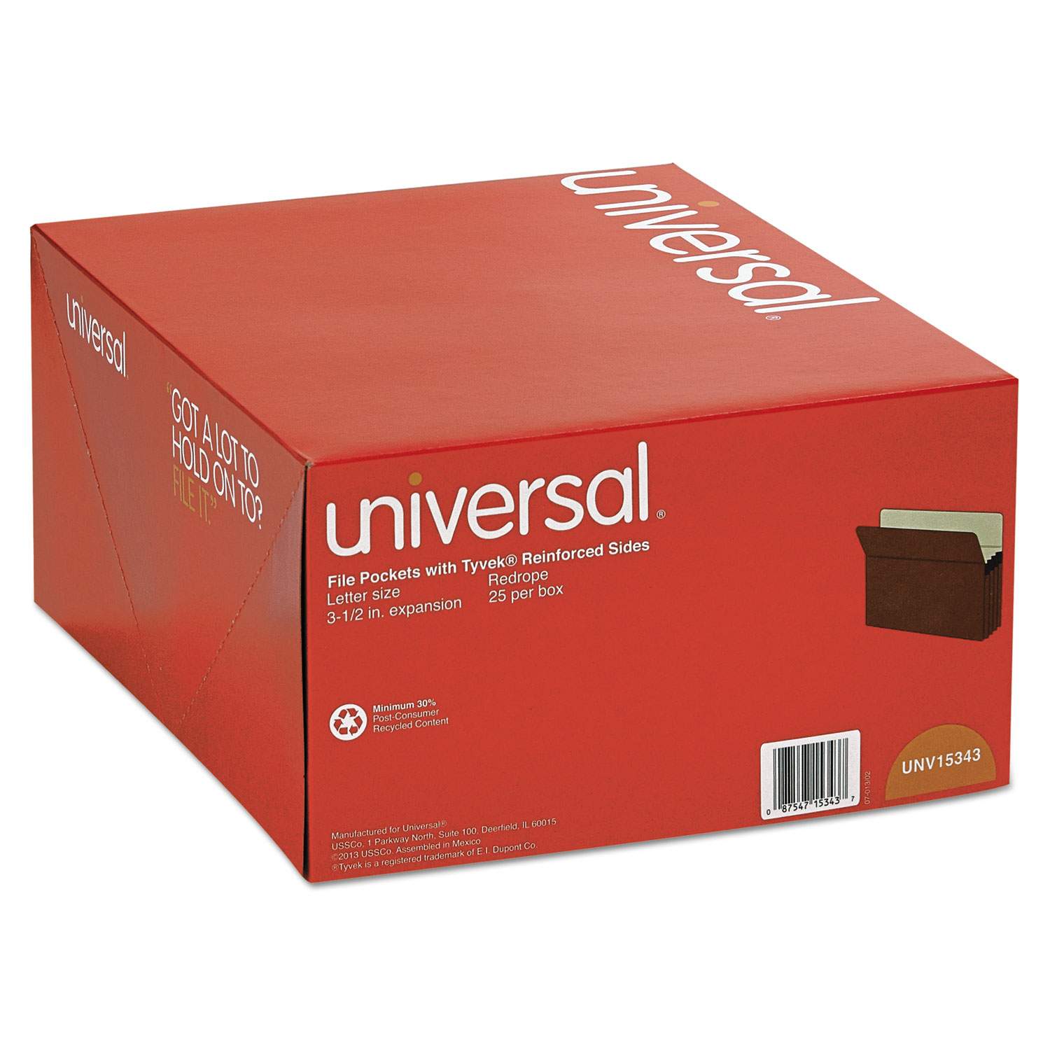 Redrope Expanding File Pockets by Universal® UNV15343