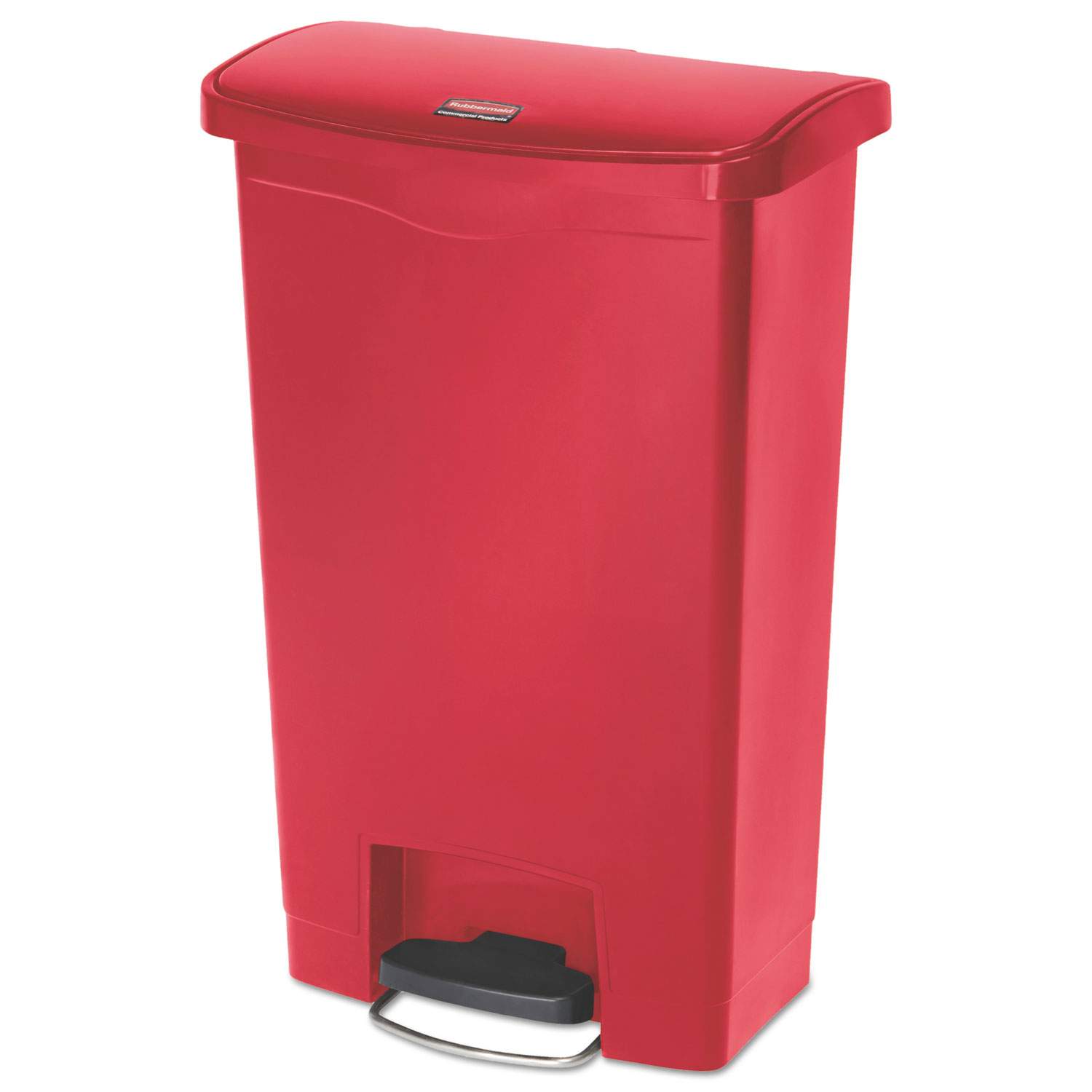 Rubbermaid Commercial Products 1883455 StepOn Cestino in Resina, Anteriore Passo, 15 L, Beige