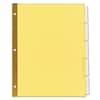 UNV21875 - Deluxe Extended Insertable Tab Indexes, 5-Tab, 11 x 8.5, Buff, Clear Tabs, 6 Sets