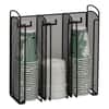 SAF3292BL - Onyx Breakroom Organizers, 3 Compartments, 12.75 x 4.5 x 13.25, Steel Mesh, Black