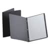 OXF52506 - Title Panel and Border Front Report Cover, Three-Prong Fastener, 0.5" Capacity, 8.5 x 11, Black/Black, 25/Box