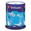 VER94554 - CD-R Recordable Disc, 700 MB/80 min, 52x, Spindle, Silver, 100/Pack