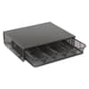 SAF3274BL - Onyx One Drawer Hospitality Organizer, 5 Compartments, 12.5 x 11.25 x 3.25, Black