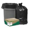 WBIRNW4050 - Linear Low Density Recycled Can Liners, 33 Gallon, 1.25 mil, 33" x 39", Black, 10 Bags/Roll, 10 Rolls/Carton