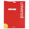 UNV80111 - Self-Adhesive Permanent File Folder Labels, 0.66 x 3.44, White with Assorted Color Borders, 30/Sheet, 25 Sheets/Pack