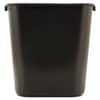RCP295600BK - Deskside Plastic Wastebasket, 7 gal, Plastic, Black