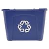 RCP571473BE - Stacking Recycle Bin, 14 gal, Polyethylene, Blue