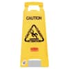 RCP611200YW - Multilingual "Caution" Floor Sign, 11 x 12 x 25, Yellow