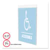DEF68001 - Classic Image Single-Sided Wall Sign Holder, Plastic, 11 x 17 Insert, Clear