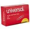 UNV72230 - Paper Clips, #1, Nonskid, Silver, 100 Clips/Box, 10 Boxes/Pack