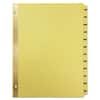 UNV20814 - Deluxe Preprinted Plastic Coated Tab Dividers with Black Printing, 12-Tab, Jan. to Dec., 11 x 8.5, Buff, 1 Set