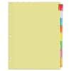UNV20840 - Insertable Tab Index, 8-Tab, 11 x 8.5, Buff, Assorted Tabs, 24 Sets