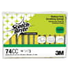 MMM74CC - Medium-Duty Scrubbing Sponge 74, 3.6 x 6.1, 0.7" Thick, Yellow/Green, 10/Pack