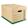 UNV28223 - Recycled Medium-Duty Record Storage Box, Letter/Legal Files, Kraft/Green, 12/Carton