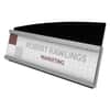 DEF89105 - Interior Image Anti-Glare Sign Holder, Landscape, 8.5" x 2" Insert, Black/Silver