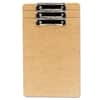 UNV05563 - Hardboard Clipboard with Low-Profile Clip, 0.5" Clip Capacity, Holds 8.5 x 14 Sheets, Brown, 3/Pack