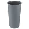 RCP354600GY - Untouchable Large Plastic Round Waste Receptacle, 22 gal, Plastic, Gray