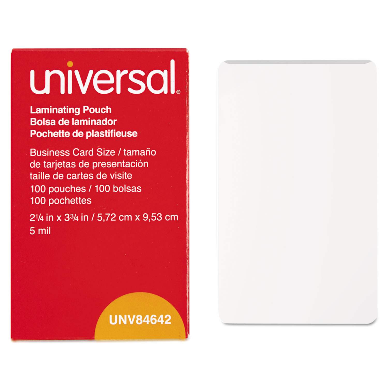 Laminating Pouches by Universal® UNV84624 | OnTimeSupplies.com