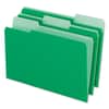 PFX435013BGR - Interior File Folders, 1/3-Cut Tabs: Assorted, Legal Size, Green, 100/Box