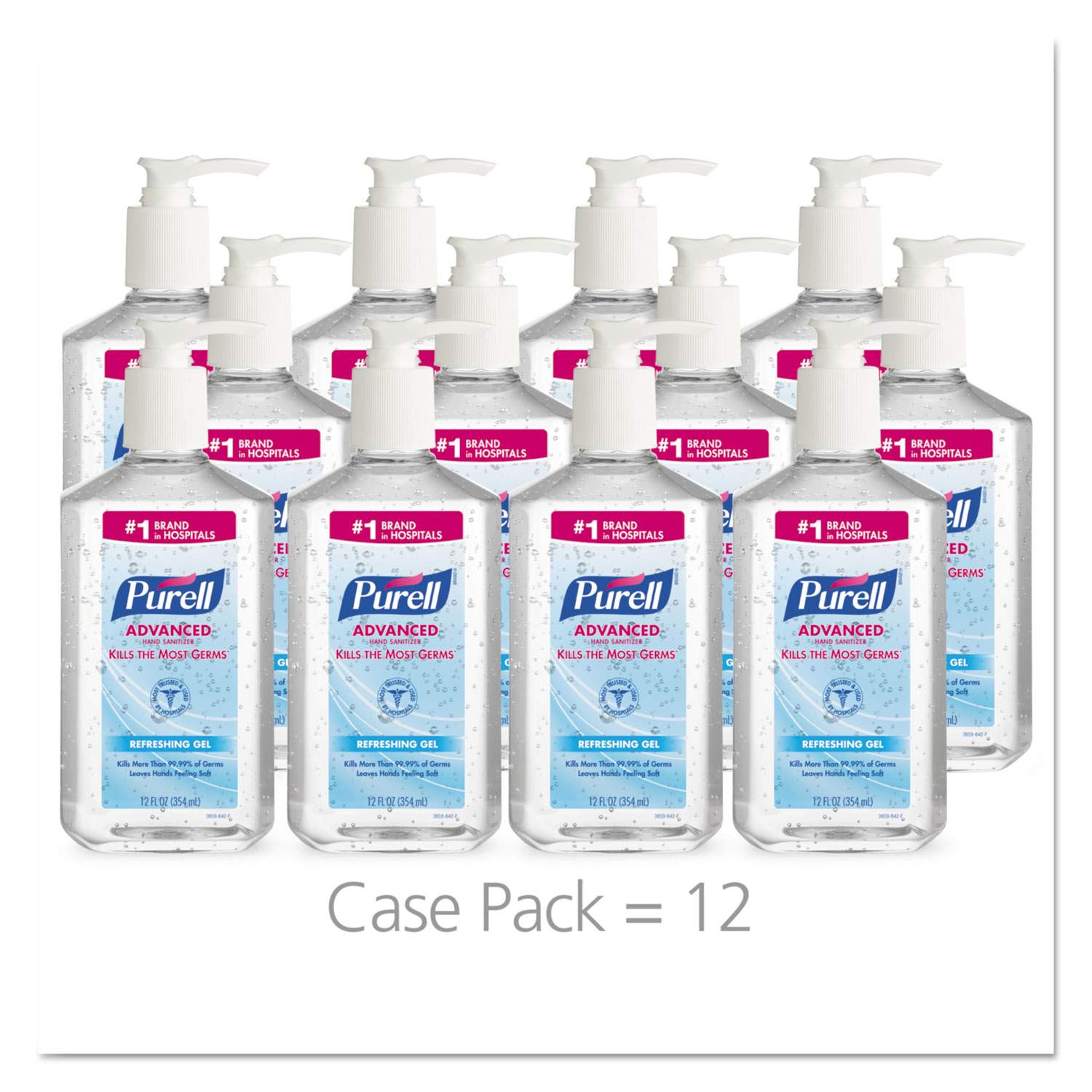 Advanced Hand Sanitizer Refreshing Gel by PURELL® GOJ365912CT