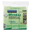 KCC83630 - Microfiber Cloths, Reusable, 15.75 x 15.75, Green, 6/Pack