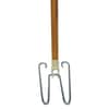 BWK1492 - Wedge Dust Mop Head Frame/Lacquered Wood Handle, 0.94" dia x 48" Length, Natural