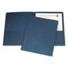 NSN5842489 - 7510005842489, SKILCRAFT Double Pocket Portfolio, Accommodates (75) 11 x 8.5 Sheets, Dark Blue, 25/Box