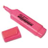 NSN3519146 - 7520013519146, SKILCRAFT Flat Fluorescent Highlighter, Fluorescent Pink Ink, Chisel Tip, Pink Barrel, Dozen