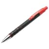 NSN3527311 - 7520013527311, SKILCRAFT Rubberized Ballpoint Pen, Retractable, Fine 0.7 mm, Red Ink, Black Barrel, Dozen