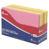 NSN4181212 - 7530014181212, SKILCRAFT Self-Stick Note Pads, Note Ruled, 4" x 6", Assorted Neon Colors, 100 Sheets/Pad, 6 Pads/Pack