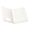 OXF57704 - Twin-Pocket Folder with Prong Fasteners, Accommodates (135) 11 x 8.5 Sheets, White, 25/Box